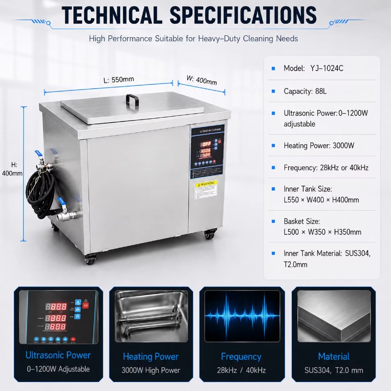 88L Ultrasonic Cleaner Machine - đánh giá và giá Motorcycle Parts