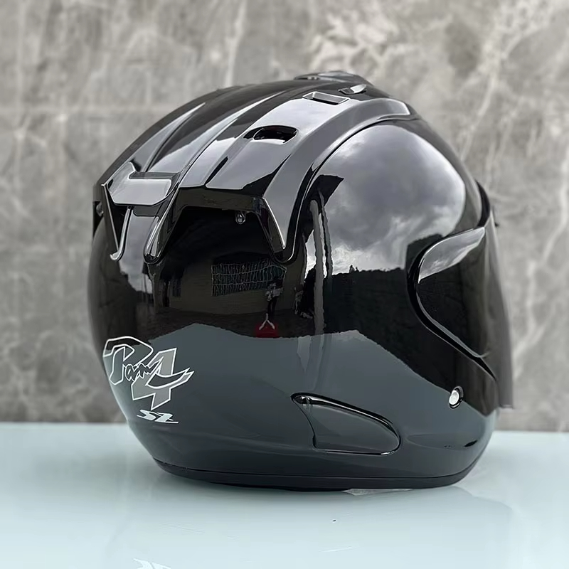 Ram5 Bright Black Half Helmet  - đánh giá và giá Full Face Motorcycle Helmet With Bluetooth